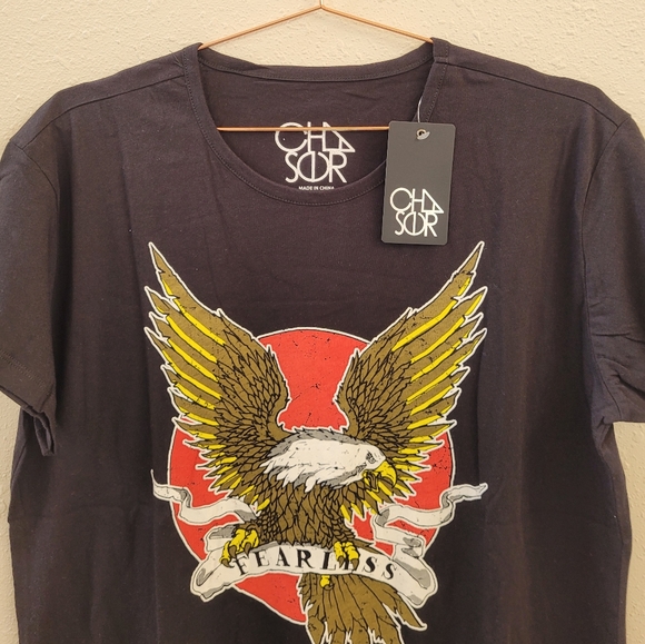 CHASER Fearless Eagle Graphic Tee Size 1X - Picture 2 of 8